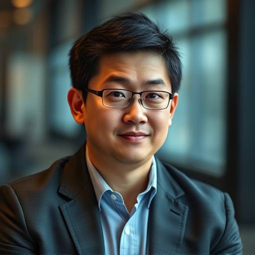 Portrait of David Chen, COO of Starlight Productions, looking thoughtful and experienced.