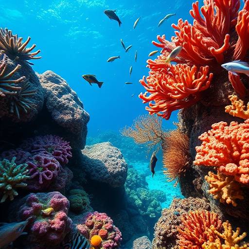 Stills from the documentary 'Guardians of the Reef', highlighting vibrant coral reefs and marine life.